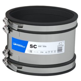 Fernco Csőtoldók merevítőpánttal (XSB)